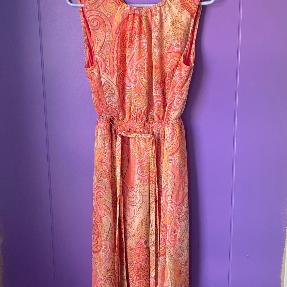 Tommy Hilfiger Orange Pink Maxi Sundress
